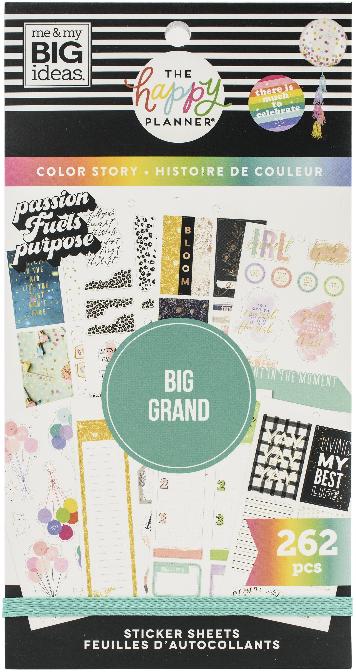 Happy Planner Sticker Value Pack-Big Boxes Color Story, 262/Pkg