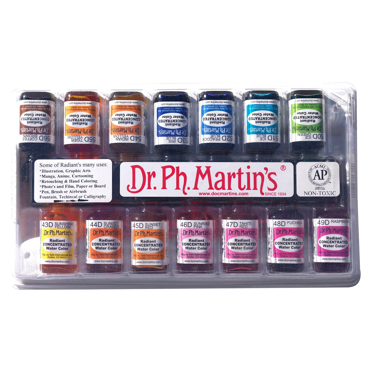 Dr. Ph. Martin's Radiant Concentrated Watercolors