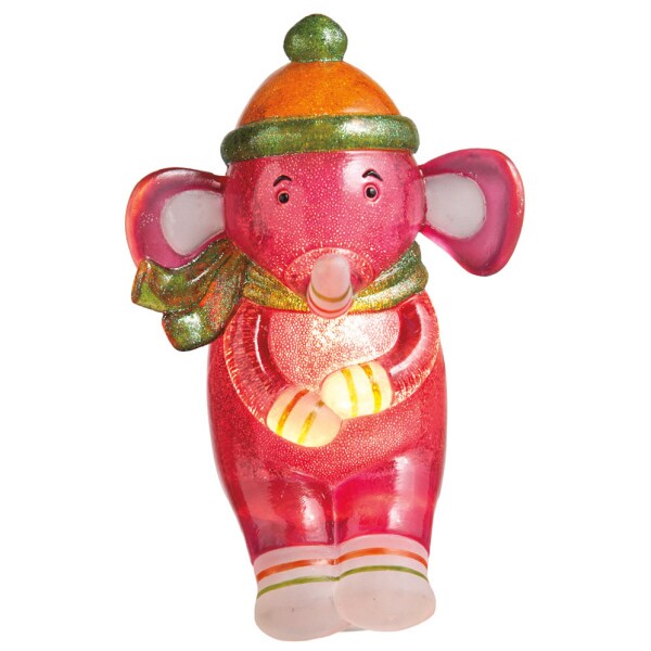 Midwest 6&#x22; Genuine Monkeez and Friends Pink Elroy Elephant Children&#x27;s Night Light