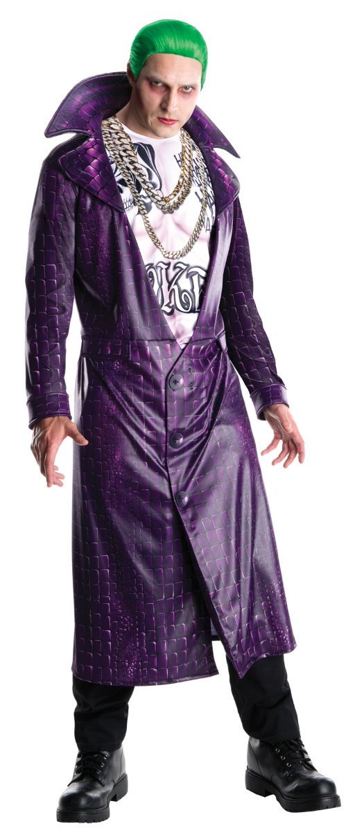 The Costume Center Purple and Black Ssquad Joker Men Adult Halloween Costume - XL