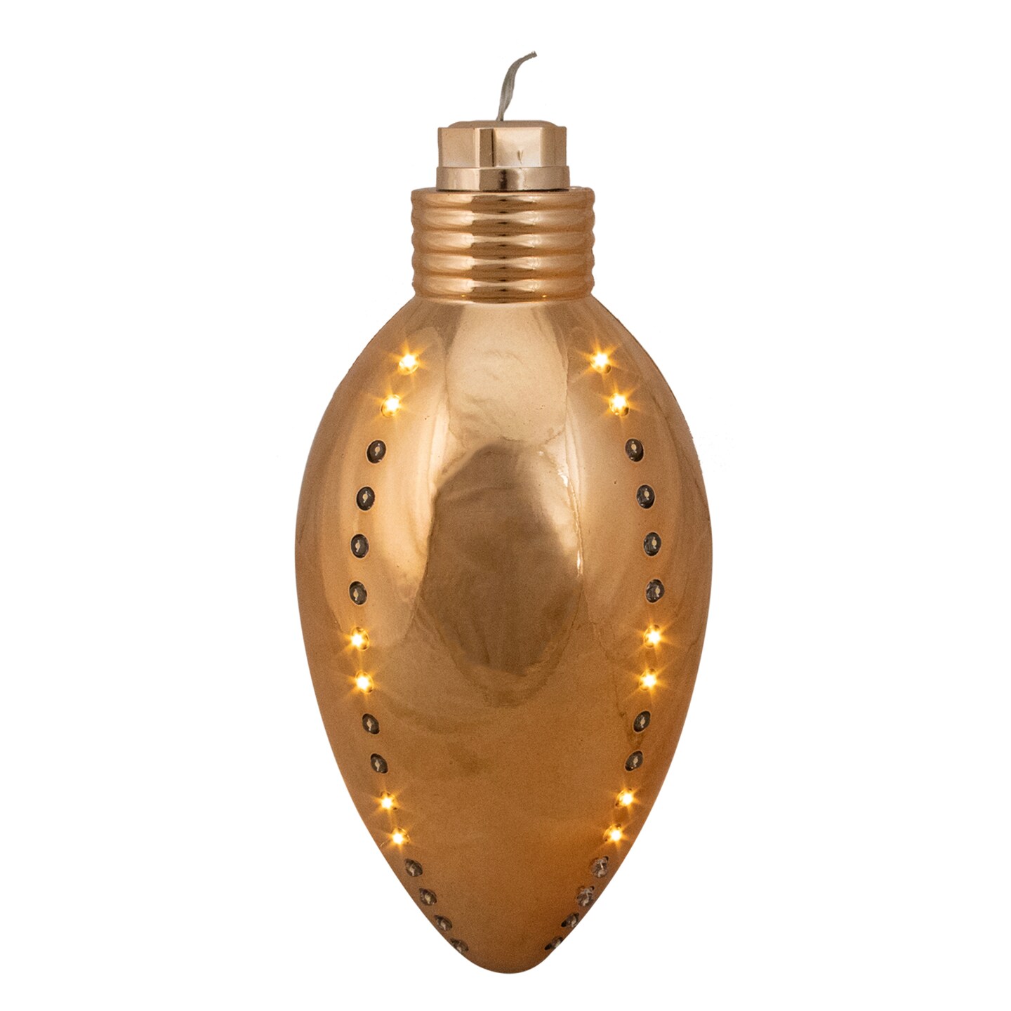 Hofert 64 Gold LED Ornament Christmas Light - 10&#x22; Clear Wire