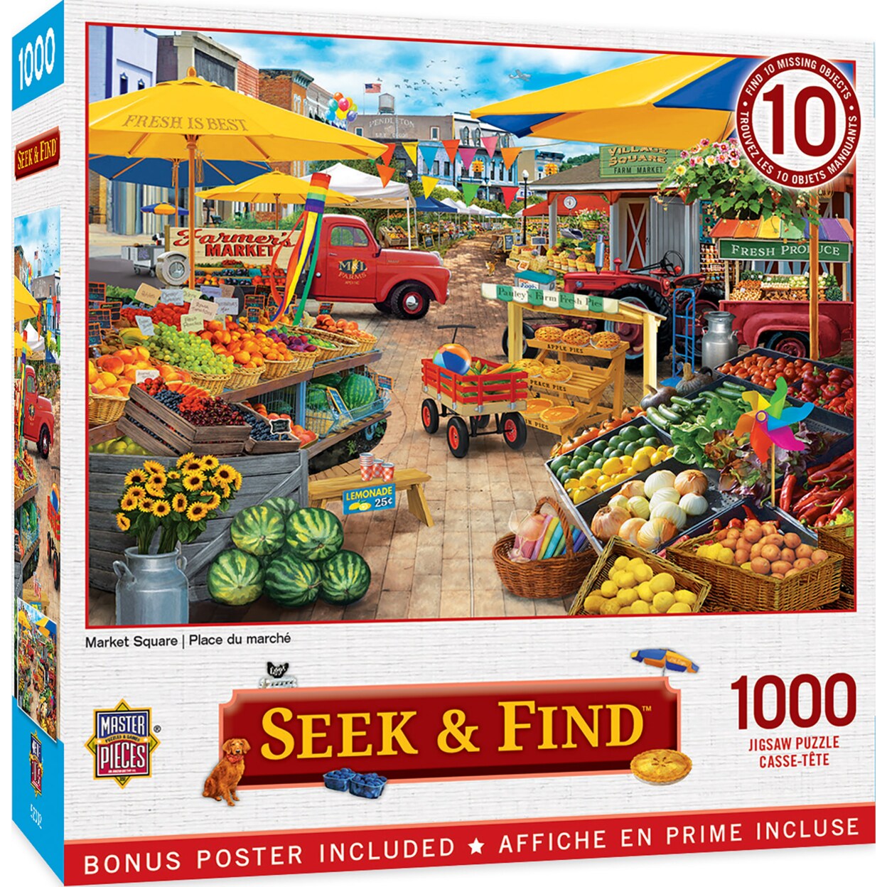 Masterpieces 1000 Piece Jigsaw Puzzle - Market Square - 19.25"x26.75"