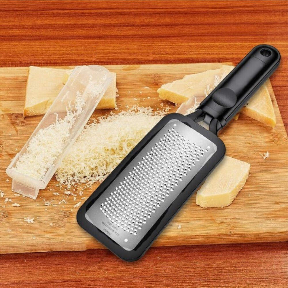 Handheld Stainless Steel Cheese Grater for Kitchen - Fine Shredder