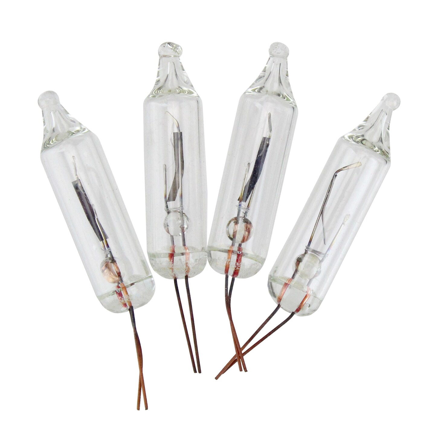 Sienna 4-Pack Shimmering Mini Christmas Replacement Bulbs Clear - 4 Volts