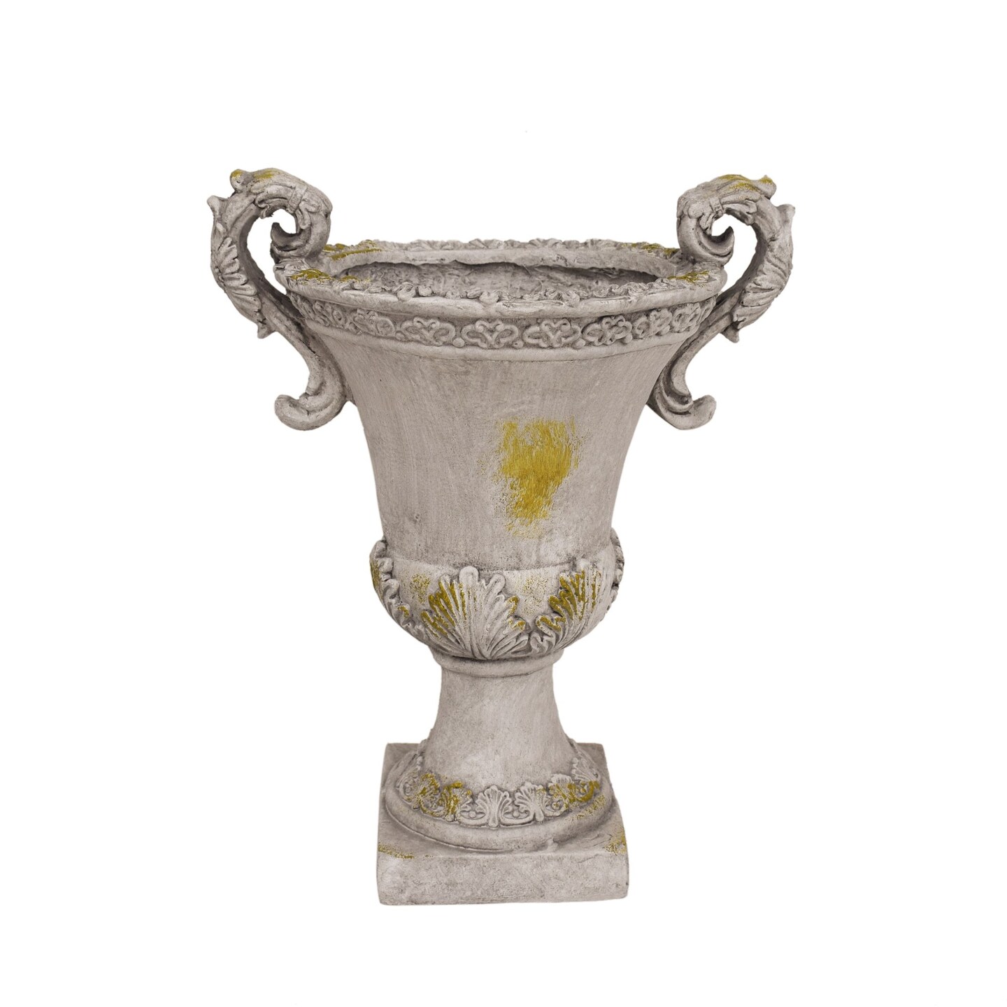 Contemporary Home Living 19.25&#x22; Gray Multi Purpose Outdoor Patio Urn Planter