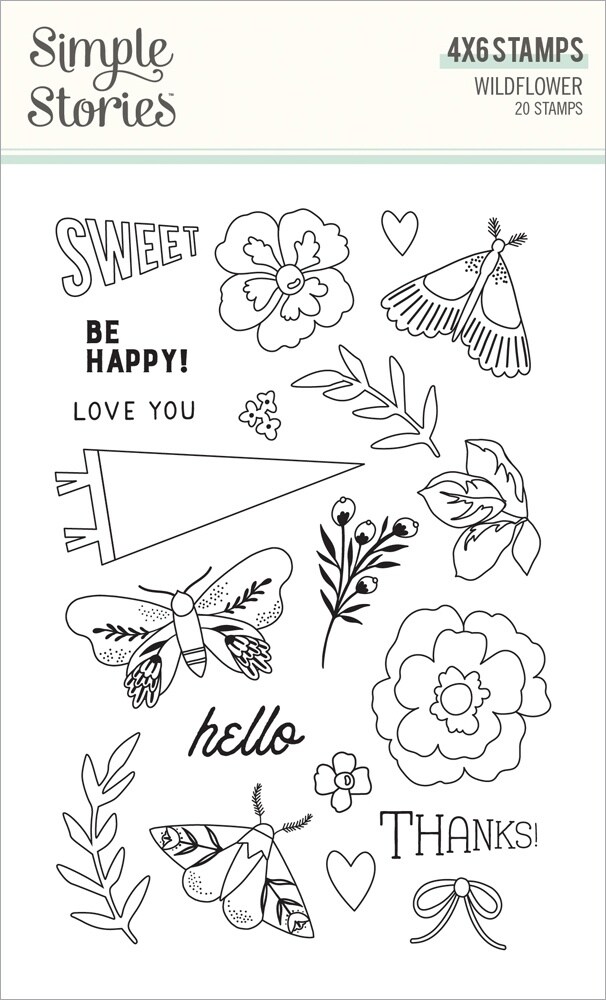 Wildflower Photopolymer Clear Stamps-