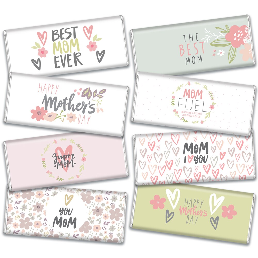 Mother&#x27;s Day Candy Gift - Hershey&#x27;s Chocolate Bar Gift Box (8 bars/box) - By Just Candy
