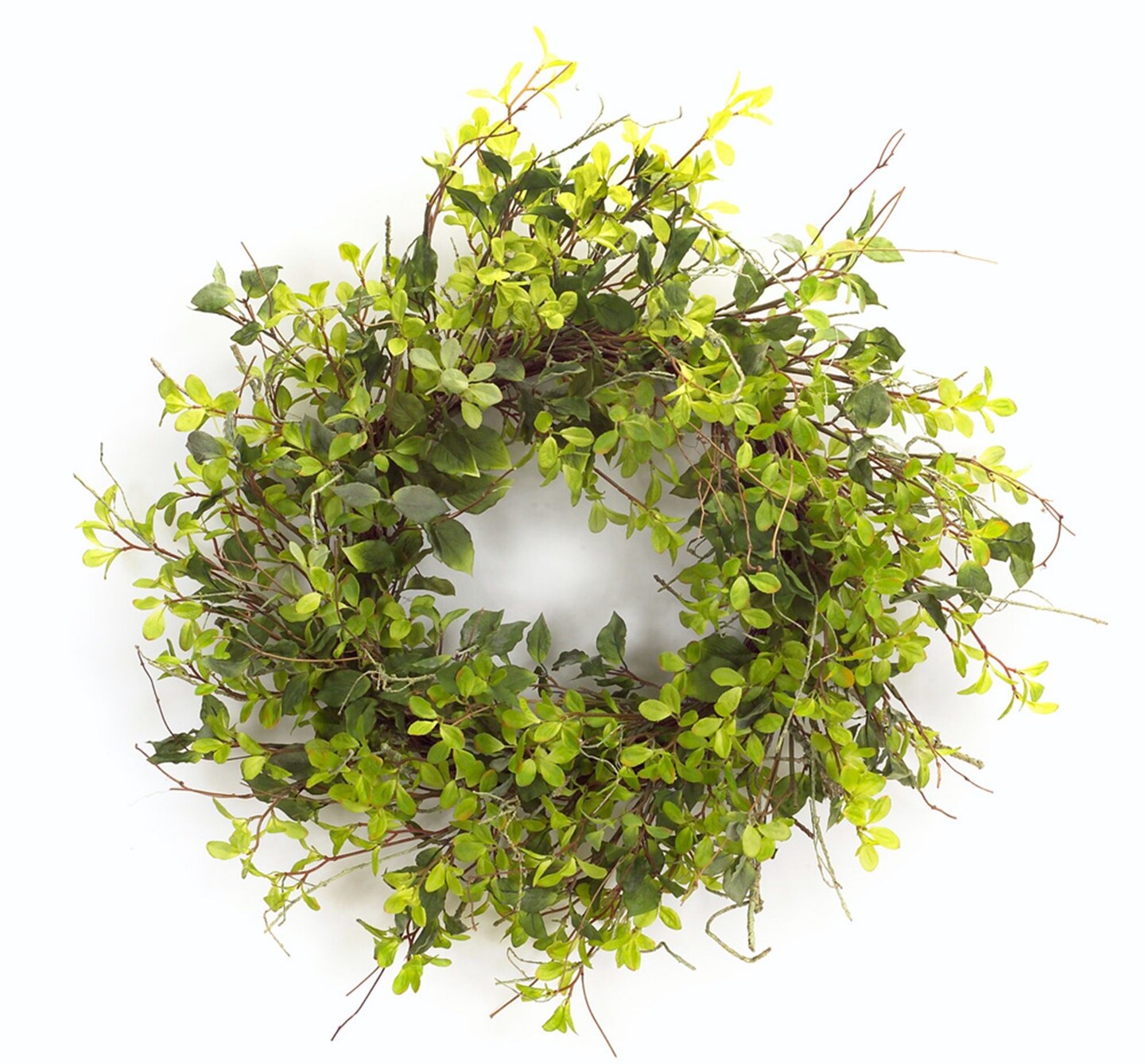 Melrose Mixed Foliage and Twig Artificial Christmas Wreath - 30-Inch - Unlit