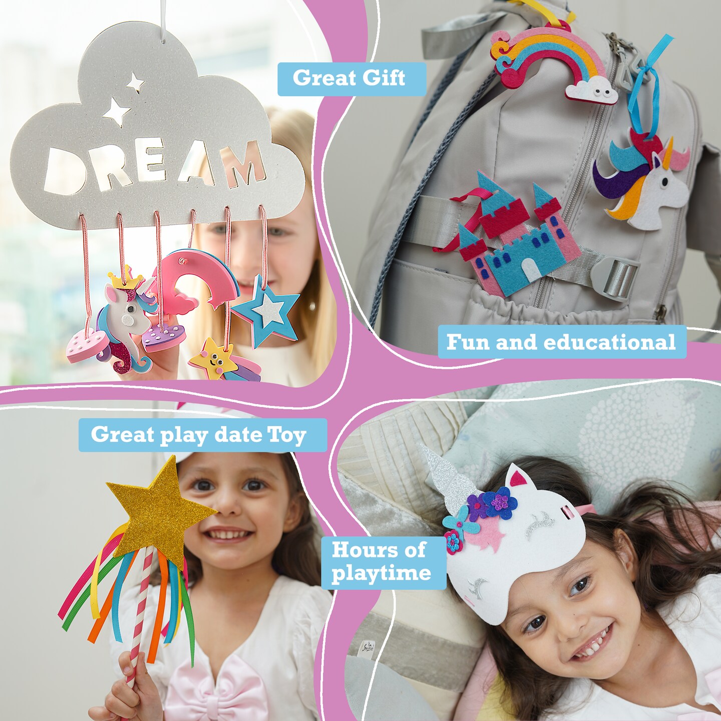  Arts Crafts For Girls, Christmas Gifts For Kids, Kids Craft  Kit, Unicorn Toys, Mermaid Toys, Unicorn Gifts For Girls Age 6-8, Arts &  Crafts For Kids 4-6, Kids Crafts Ages