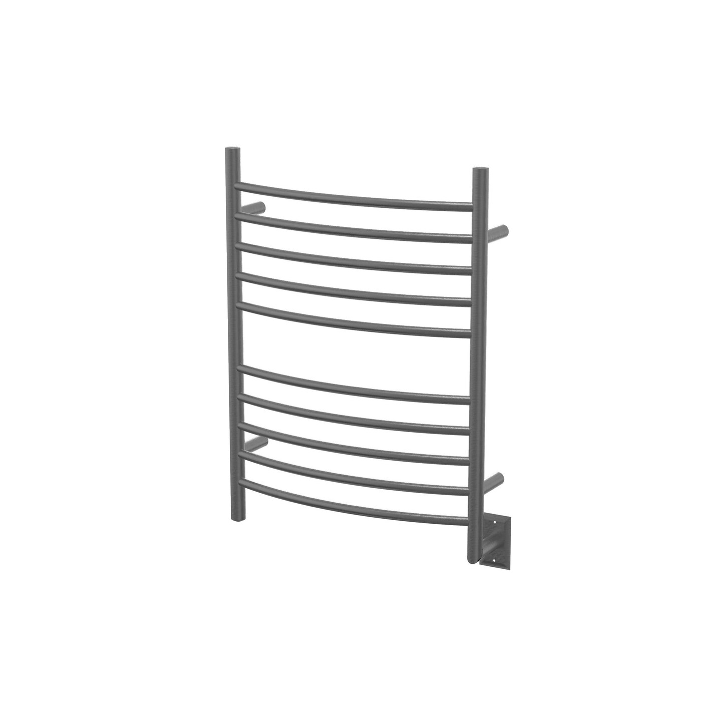 Amba Products 33.5&#x22; Stainless Steel Hardwired Curved 10 Brushed Bar Towel Warmer