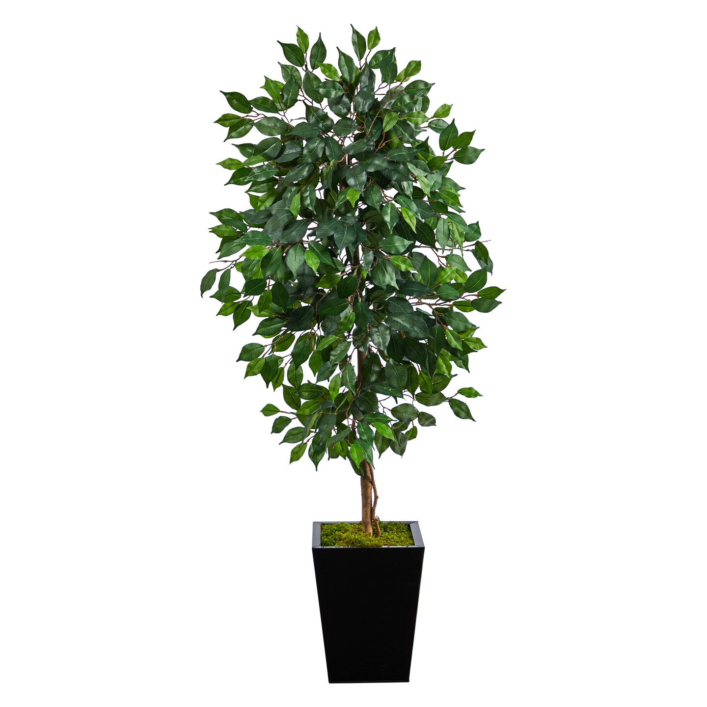 Nearly Natural 5' Ficus Artificial Tree in Black Planter | Michaels