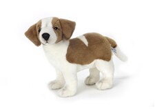 Handcrafted Cuddlers 13&#x22; Life-Like Handcrafted Extra Soft Plush St. Bernard Stuffed Domestic Animal