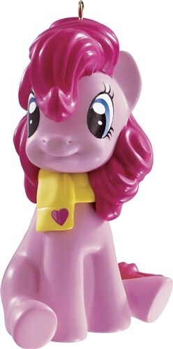 Carlton Cards 3&#x22; Pink and Yellow My Little Pony Pinkie Pie Christmas Ornament