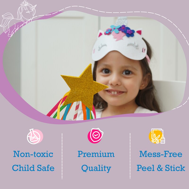 Unicorn Craft kit for 3 to 5 Year olds | 3 Craft Projects | Great Gift for Girls Ages 3,4,5 Years
