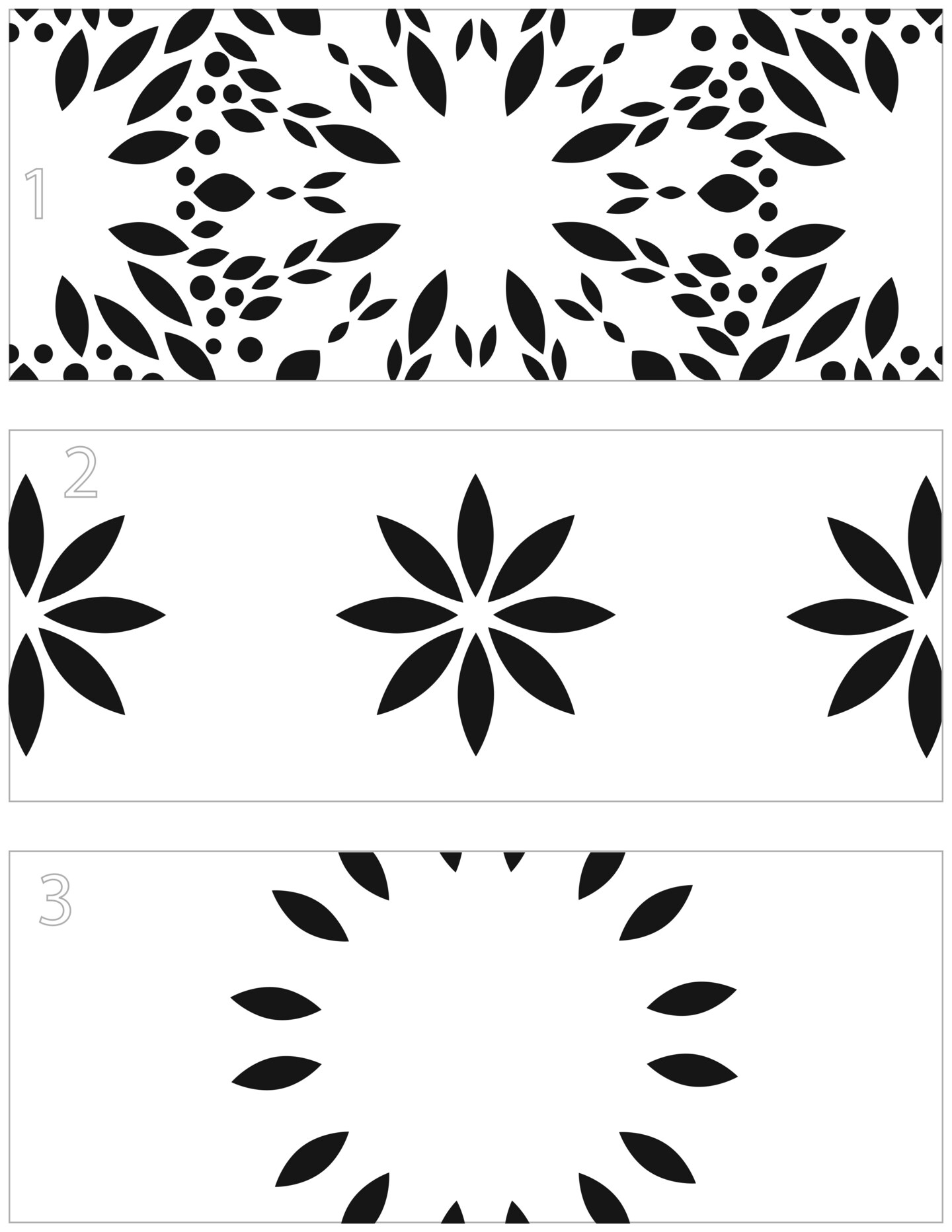 Crafter&#x27;s Workshop Layered Card Stencil 8.5&#x22;X11&#x22;-Slimline Layered Mums