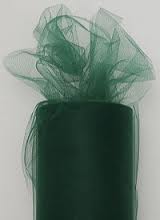 The Ribbon People Dark Green Tulle Craft Ribbon 3 x 550 Yards