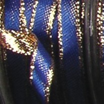 The Ribbon People Blue and Gold Solid Woven Craft Ribbon 0.25" x 216 Yards