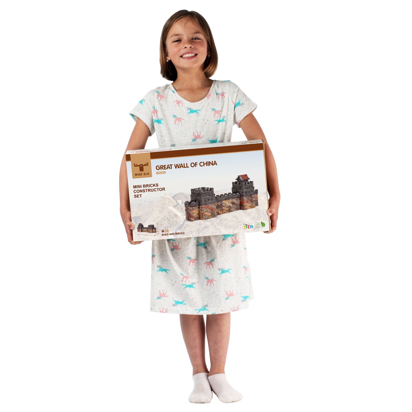 Wise Elk Mini Bricks Construction Set - Great Wall of China, 1530 pcs