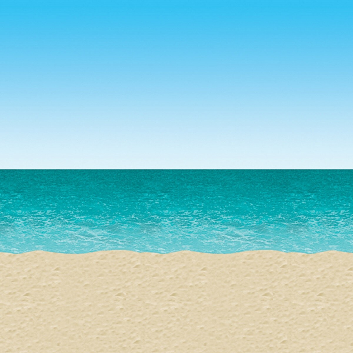 Party Central Pack of 6 Blue and Beige Insta-Theme Ocean Wall Backdrops 30&#x27;