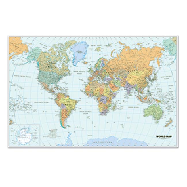 Us & World Maps Laminated World Map 38X25 | Michaels