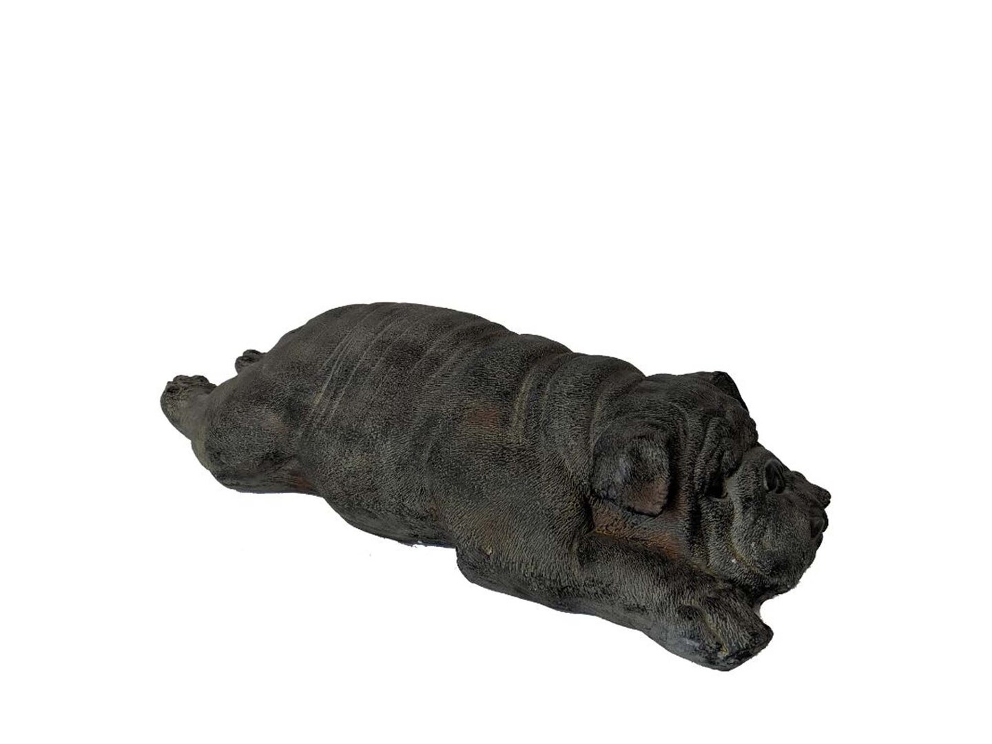 Galt International 23.5" Sleeping Bulldog Ceramic Garden Statue