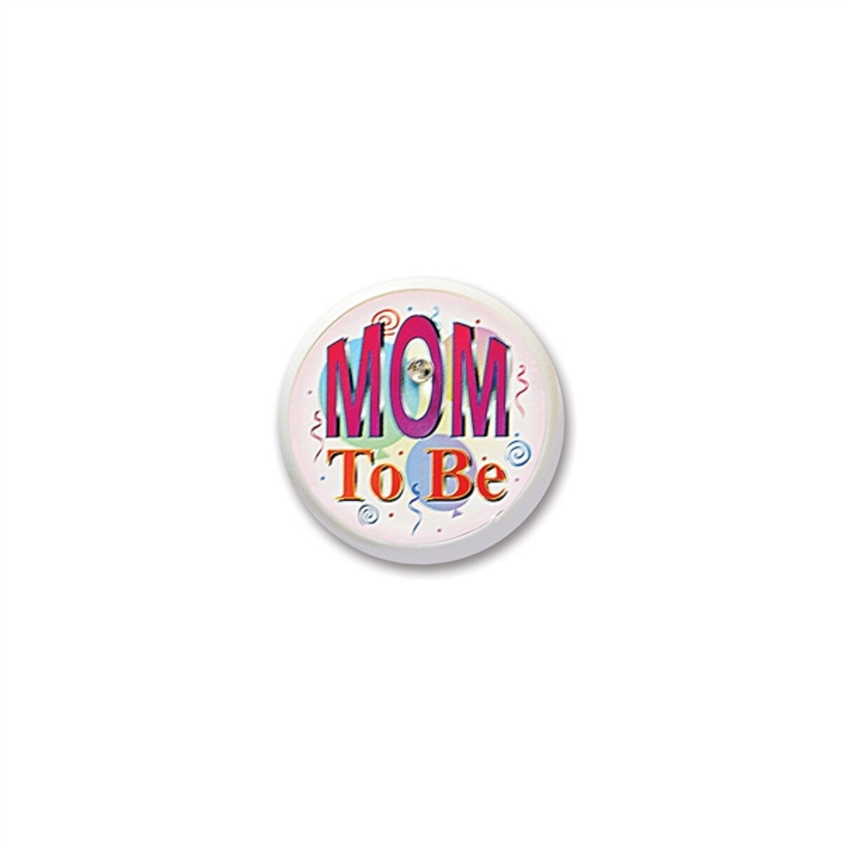 Beistle Pack of 6 "Mom To Be" Decorative Baby Shower Blinking Buttons 2"