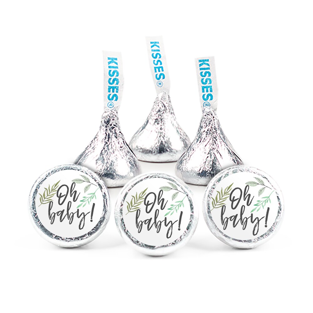 324ct Oh Baby Baby Shower Stickers for Hershey&#x27;s Kisses Favors (324 Count) - By Just Candy