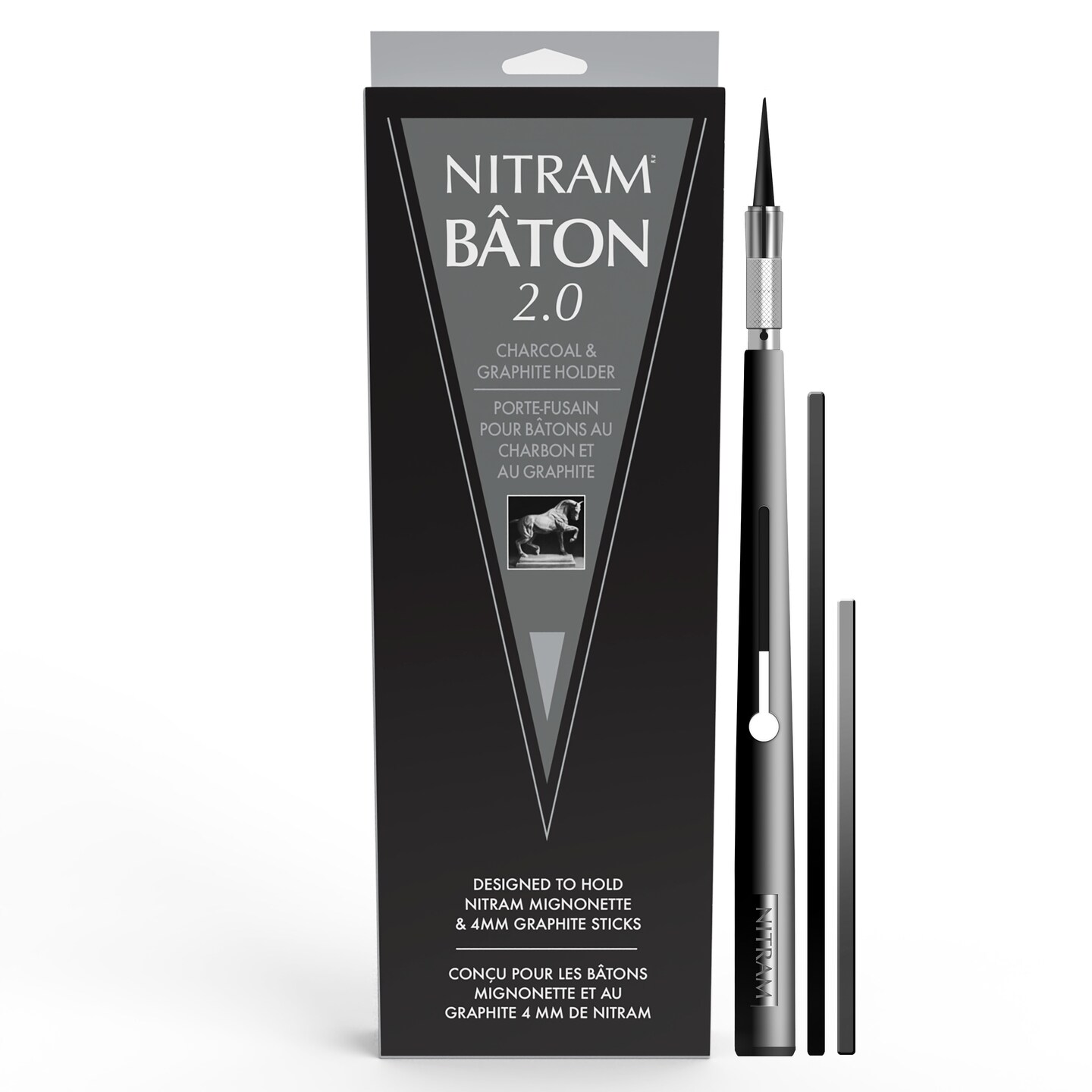 Nitram Art Nitram Baton & Mignonettes, Graphite Sticks 3B, 4mm, 5