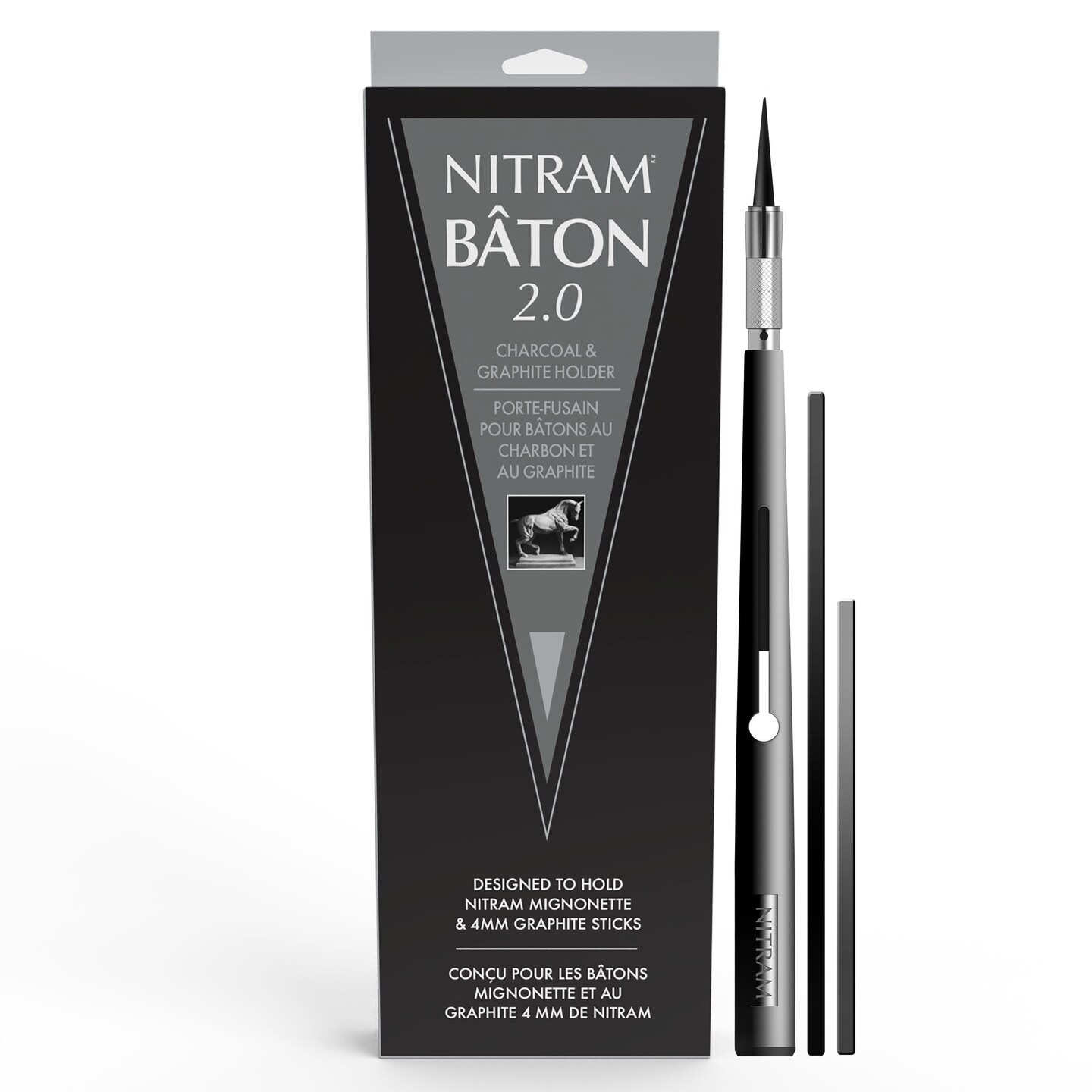 Nitram Art Nitram Baton & Mignonettes, Baton with 1 Mignonette & 1 Graphite Stick