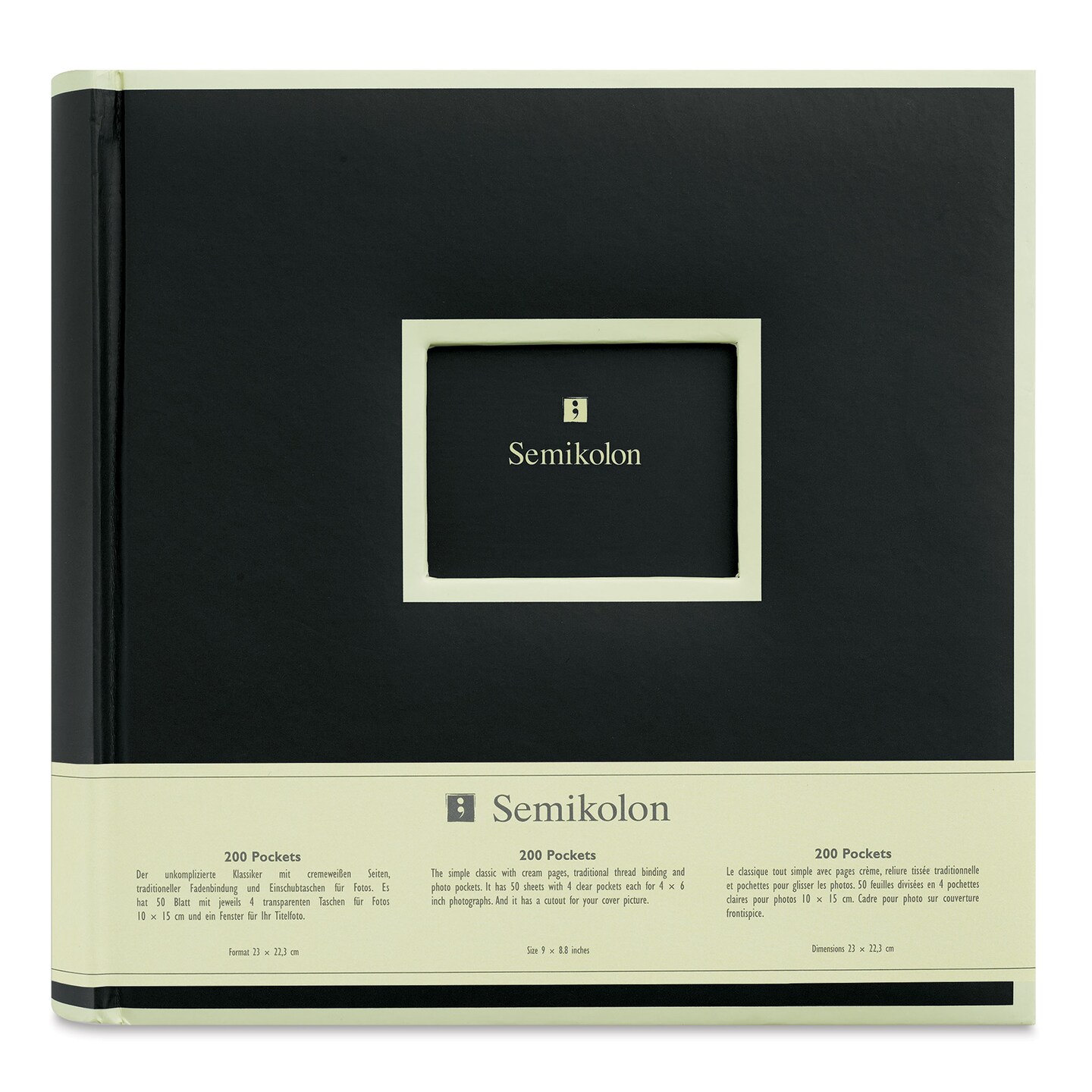 Semikolon Pocket Photo Album - Black