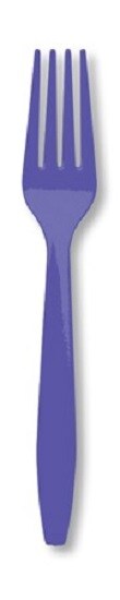 Party Central Club Pack of 600 Grape Purple Premium Heavy-Duty Plastic Party Forks