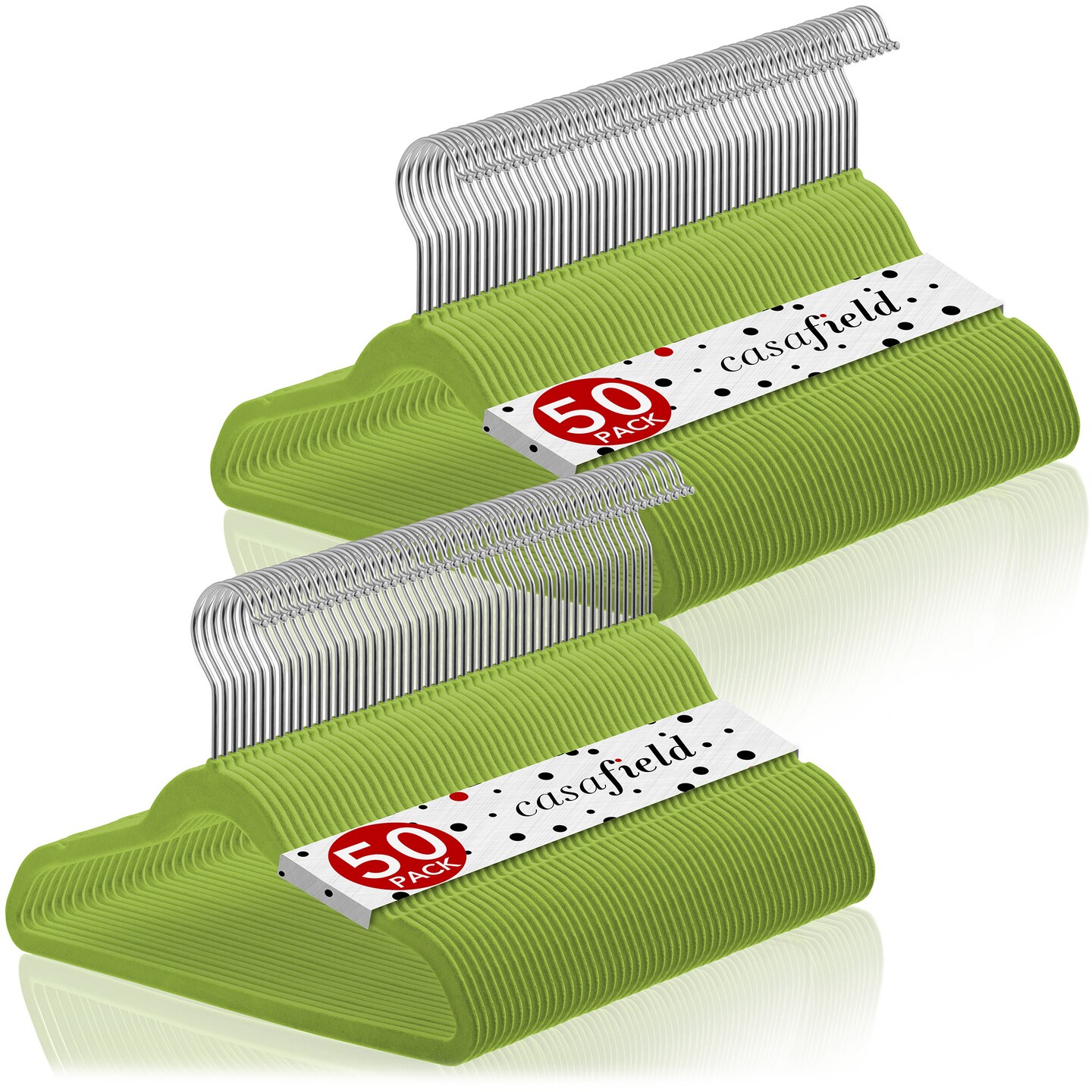 Casafield 100 Velvet Kid's Hangers - 14" Size for Children's Clothes