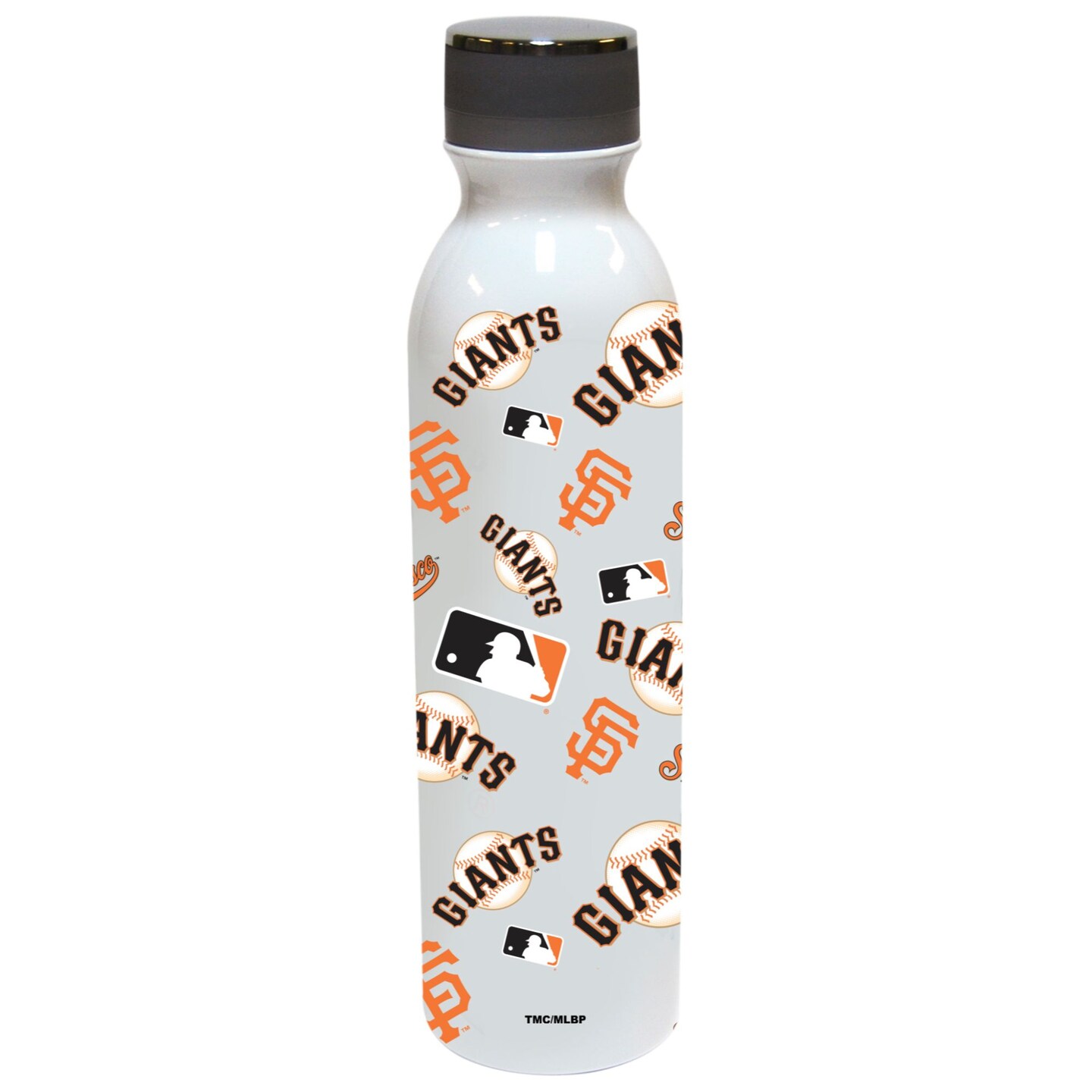 The Memory Company 9.75&#x22; White and Orange MLB San Francisco Giants Water Bottle 24 oz.