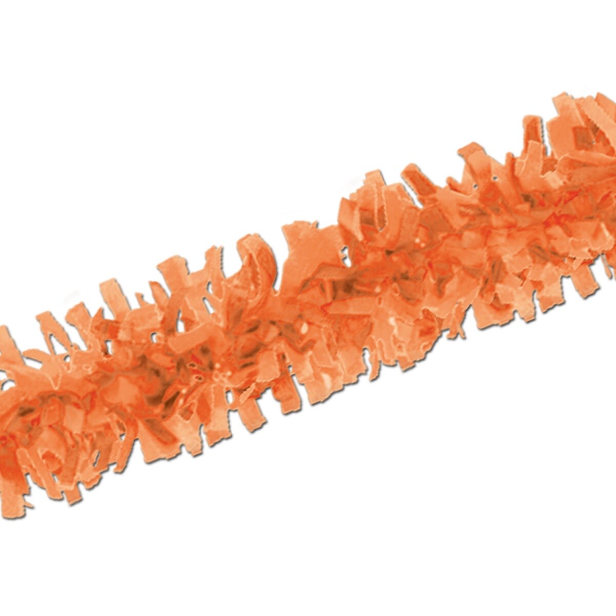 Beistle Club Pack of 12 Packaged Orange Tissue Festooning Decorations 25&#x27;