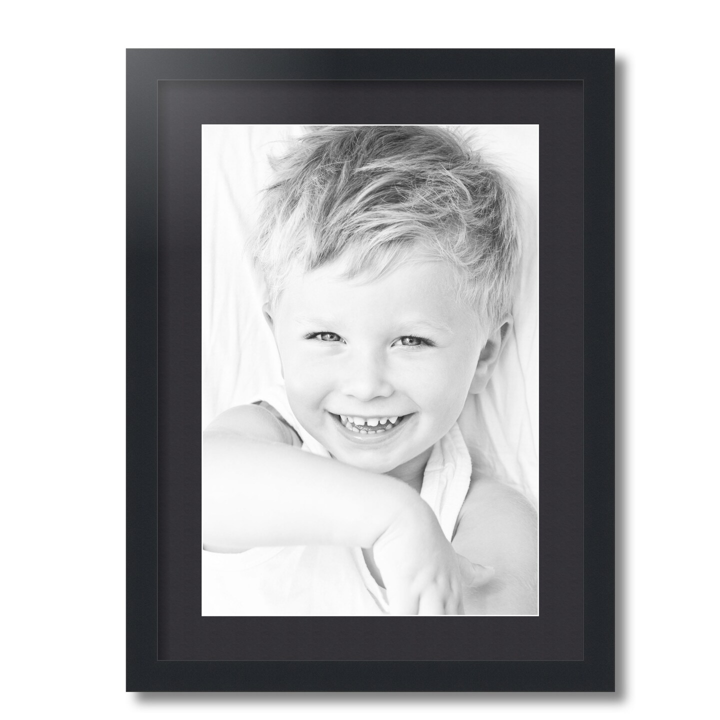ArtToFrames 17x23&#x22; Matted Picture Frame with 13x19&#x22; Single Mat Photo Opening Framed in 1.25&#x22; Black and 2&#x22; Mat (FWM-3926-17x23)
