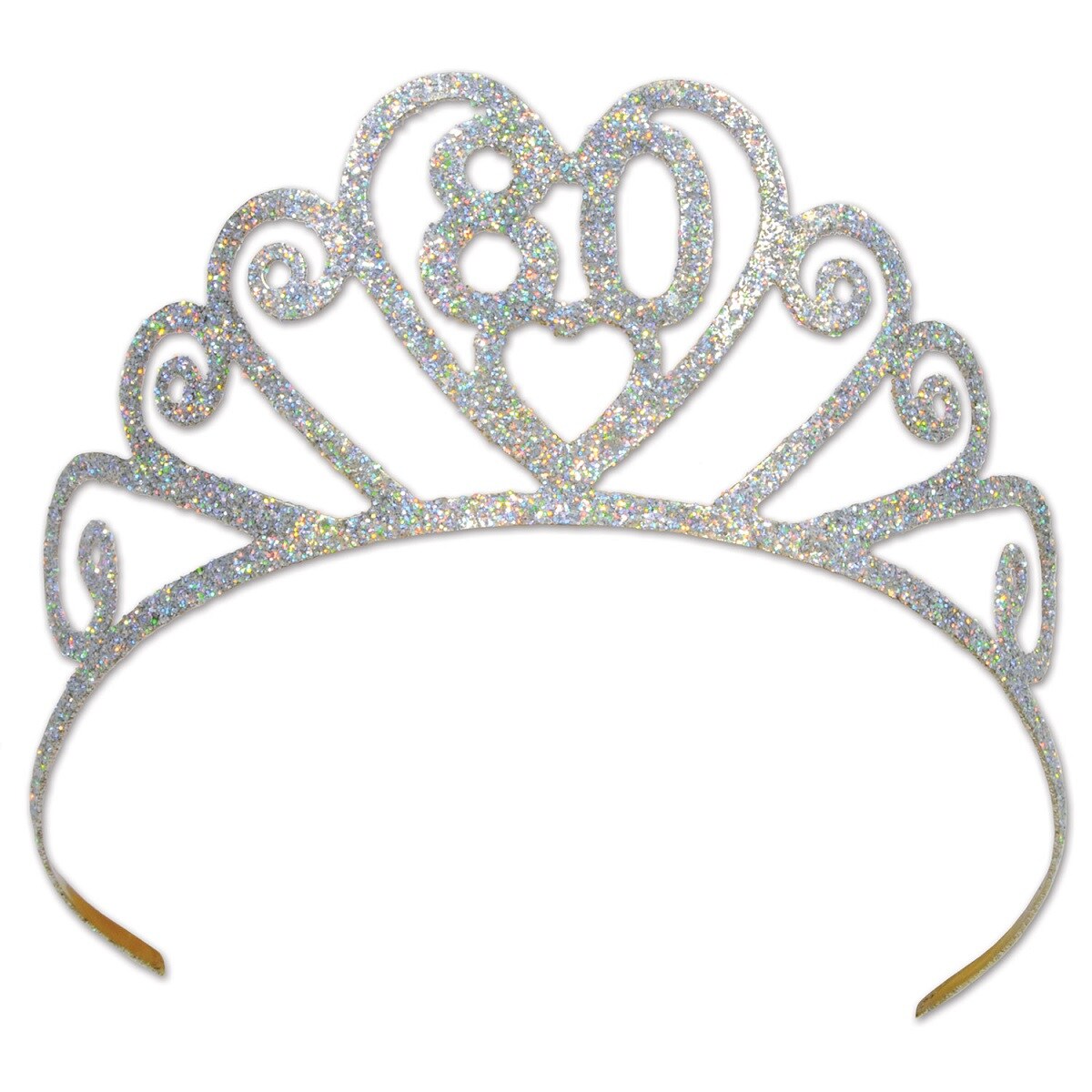 Tiara White Glitter + Diamond Costume Accessory Tiara White Glitter + Diamond Costume Accessory