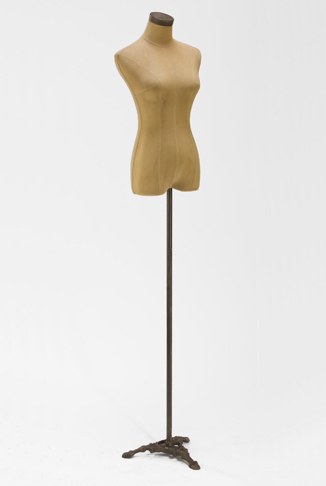 Tripar International 61&#x22;Beige and Brown Modern Adult Body Form with Cast Iron Pedestal Base