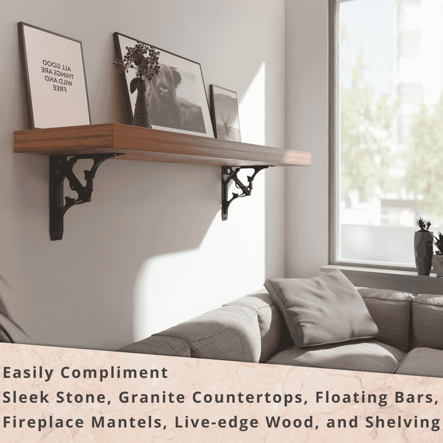 Starby Decorative Heavy Duty Steel Brackets