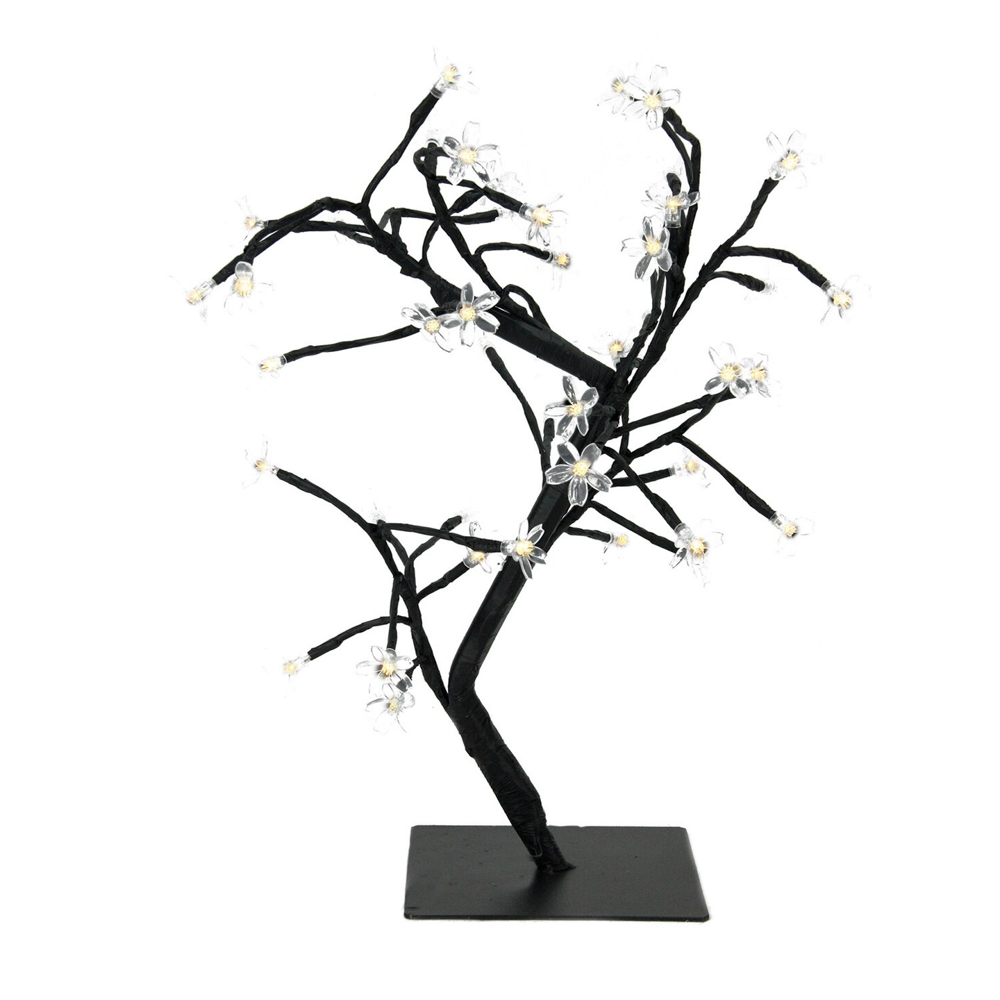 Northlight LED Lighted Japanese Sakura Blossom Flower Tree - 18" - Warm White Lights