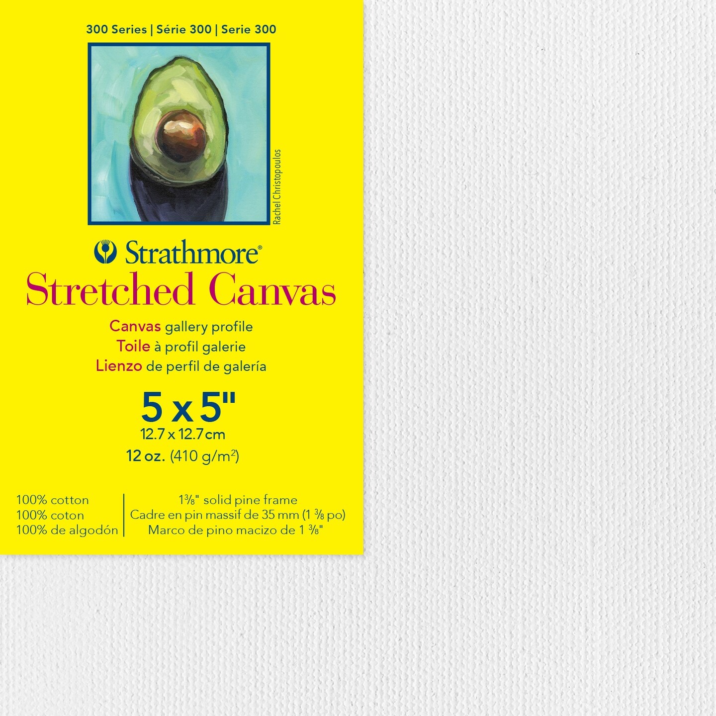 Strathmore 300 Series Gallery Stretch Canvas-5&#x22;X5&#x22;