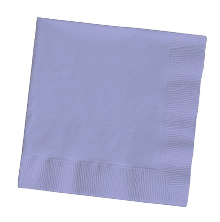 Party Central Club Pack of 500 Lavender Purple Solid 3-Ply Disposable Lunch Napkins 6.5&#x22;
