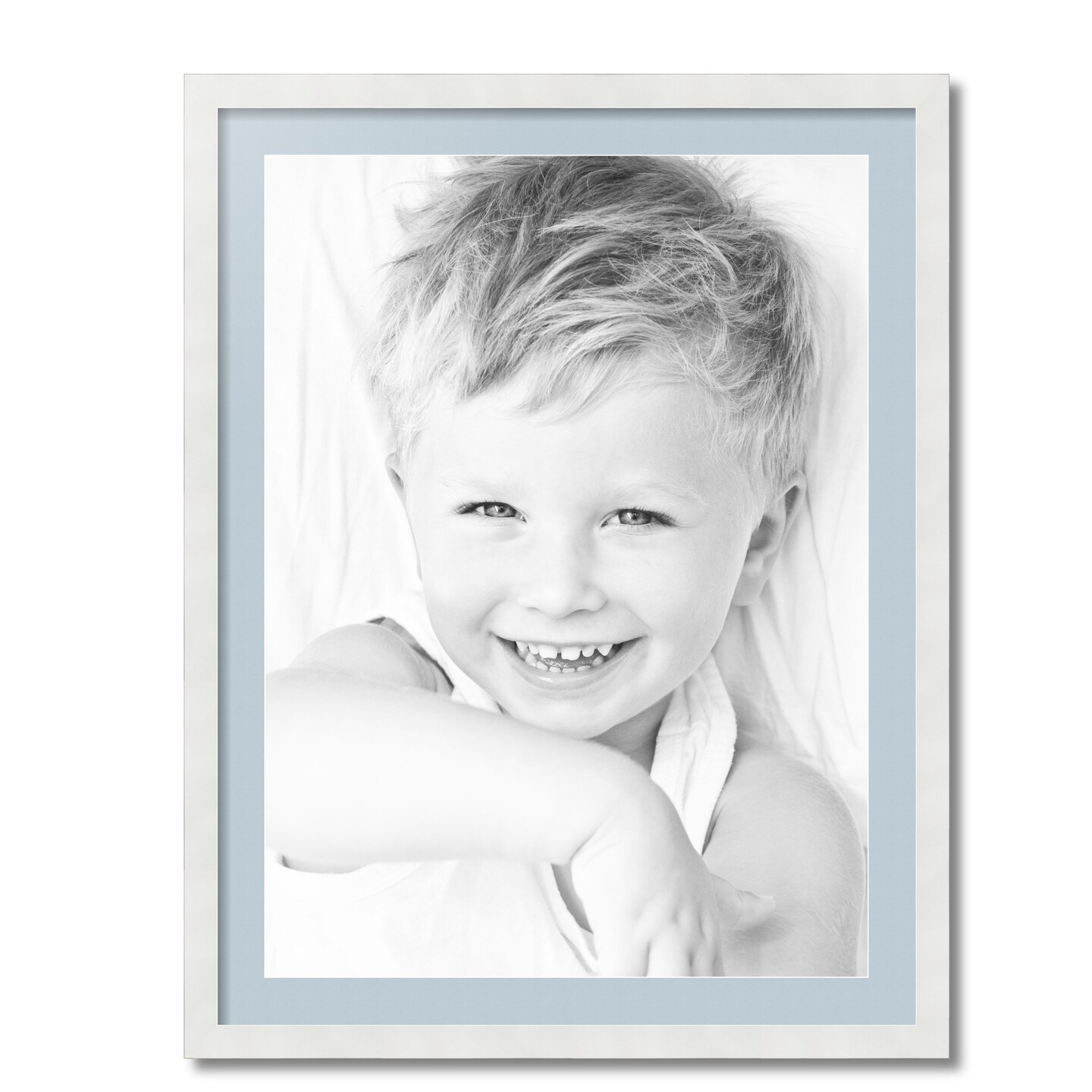 ArtToFrames 26x34" Matted Picture Frame with 22x30" Single Mat Photo Opening Framed in 1.25" White and 2" Mat (FWM-3966-26x34)