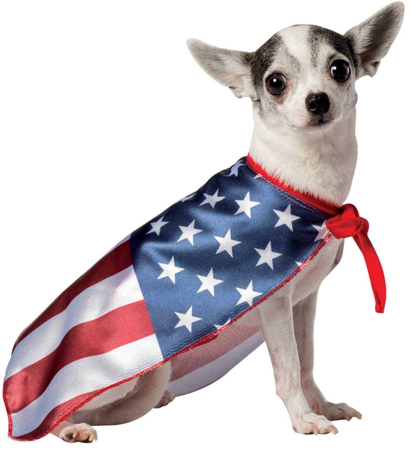 The Costume Center Blue and Red Flag Cape Halloween Pet Costume - Medium
