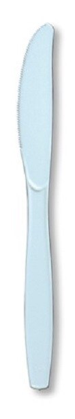 Party Central Reusable Solid Party Knives - 7.5" - Pastel Blue - Club Pack of 600