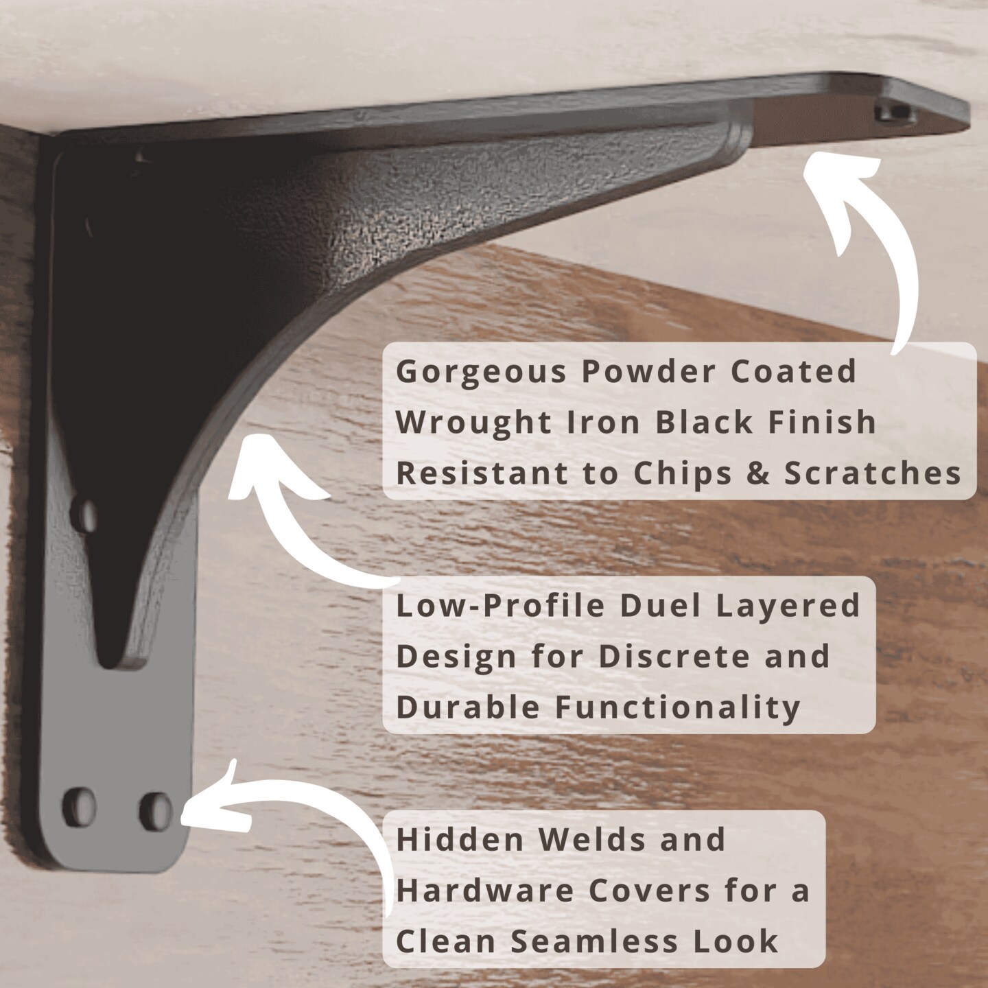 Gladiator Heavy Duty Granite Countertop Support Brackets