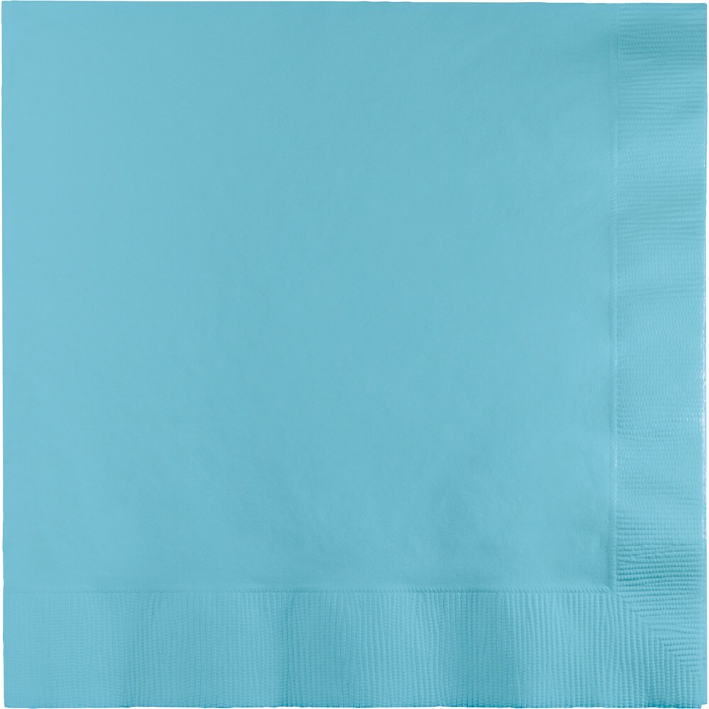 Party Central Club Pack of 250 Pastel Blue Solid 3-Ply Disposable Dinner Napkins 8.75&#x22;