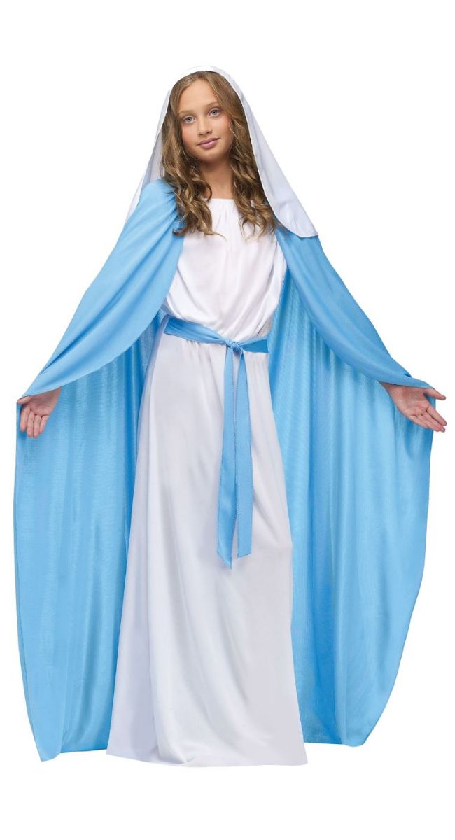 The Costume Center Blue and White Nativity Style Mother Mary Girl Child Small Costume