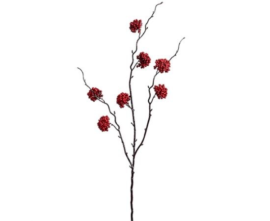 Allstate Berry Cluster Twig Artificial Spray - 34" - Red
