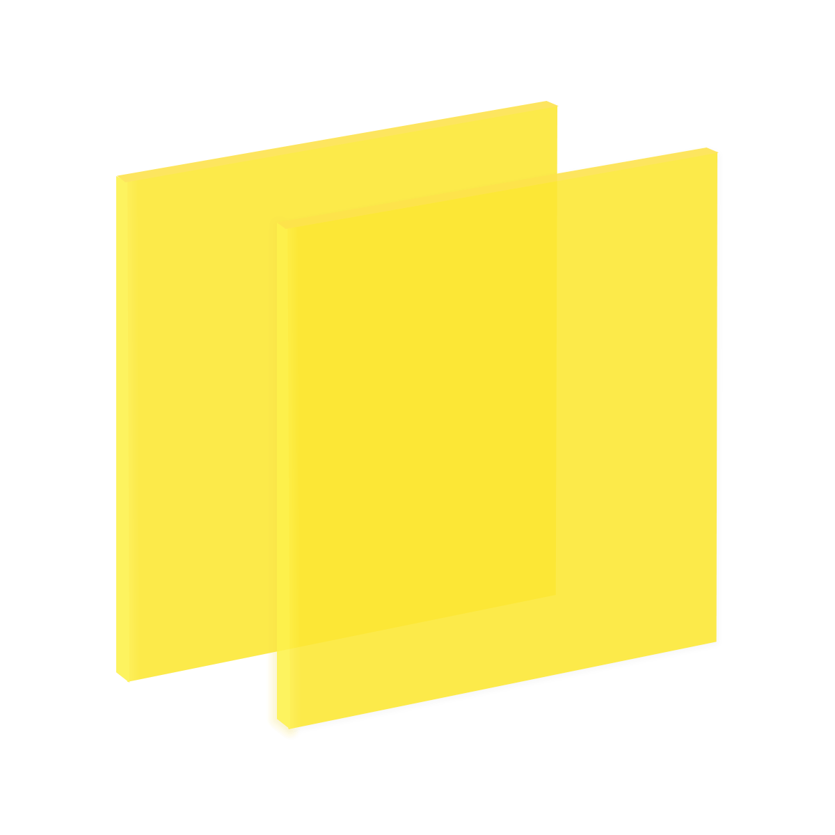 Fluorescent Yellow Cast Acrylic Gloss 1/8&#x22; (5&#x22; x 10&#x22;)