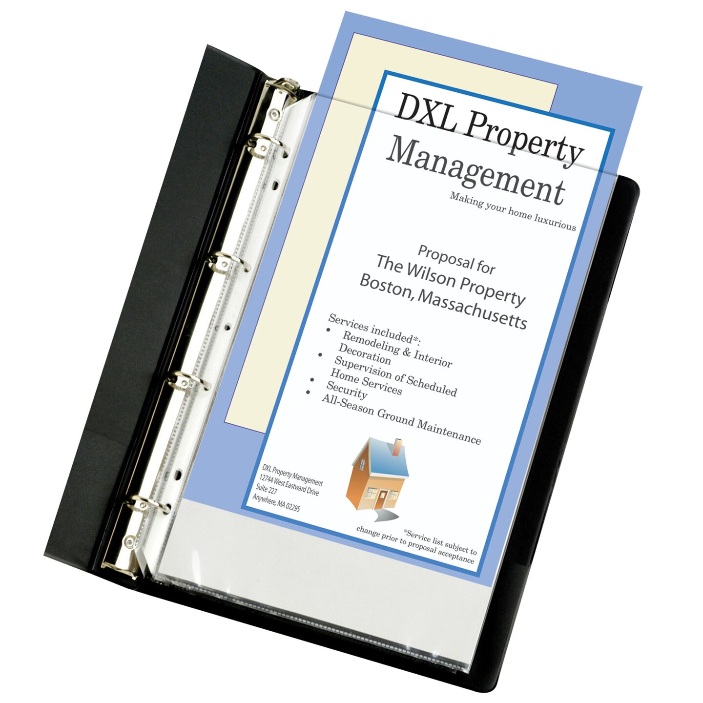 Heavyweight Polypropylene Sheet Protector, LEGAL clear, 7-hole punched for 3-ring or 4-ring binders, 14 x 8 1/2, 50/BX, 62047